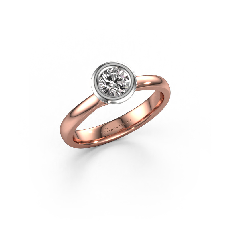 Image of Engagement ring Kaylee 585 rose gold Diamond 0.40 crt