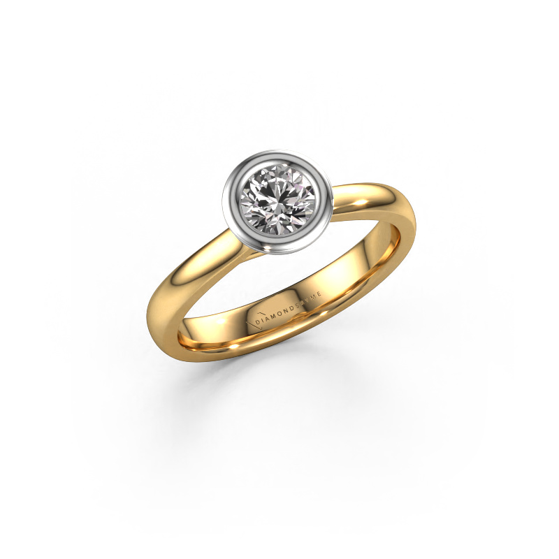 Image de Bague de fiançailles Kaylee 585 or jaune Diamant 0.40 crt