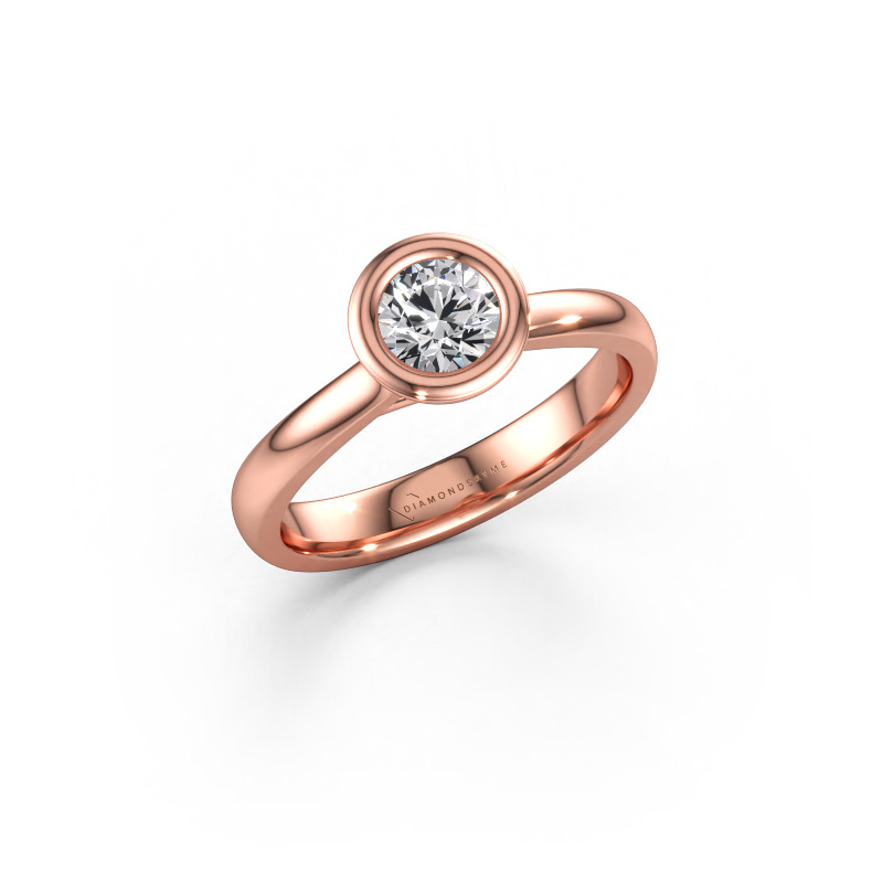 Afbeelding van Verlovings ring Kaylee 585 rosé goud Lab-grown diamant 0.50 crt