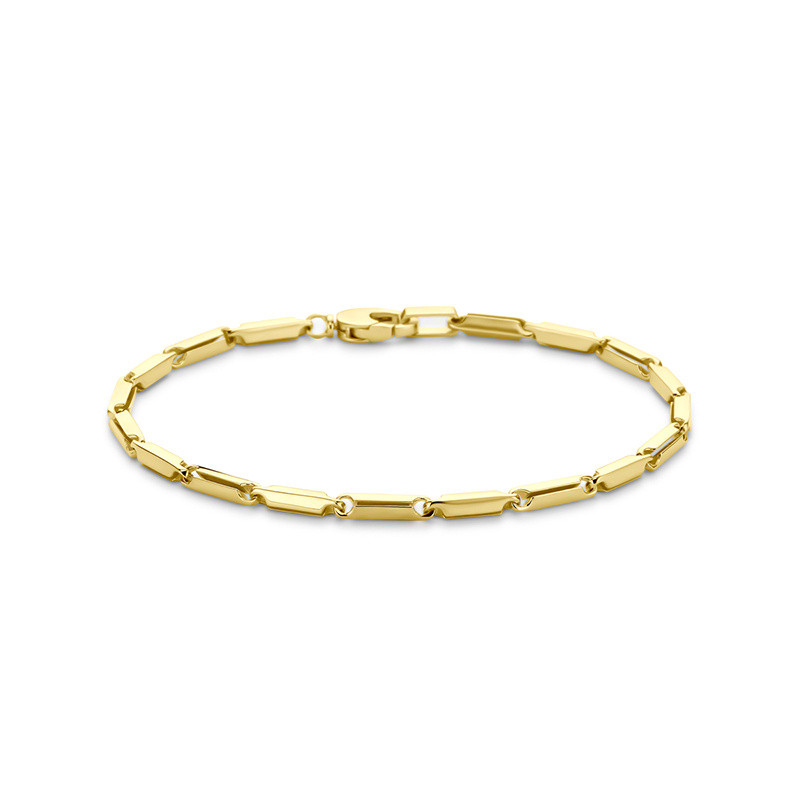 Bild von Gliederarmband Kennedy ±21 cm Hohl - 585 Gold