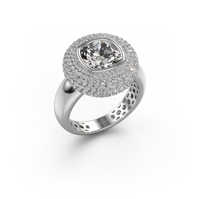 Afbeelding van Ring Keshia 585 witgoud Diamant 3.803 crt