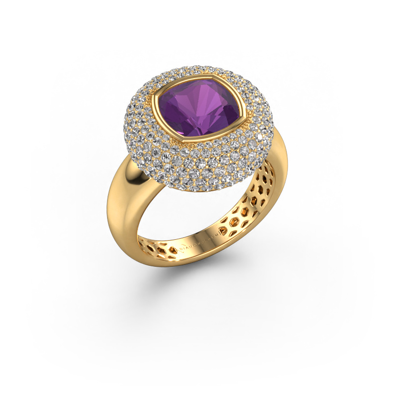 Image of Ring Keshia 585 gold Amethyst 8 mm