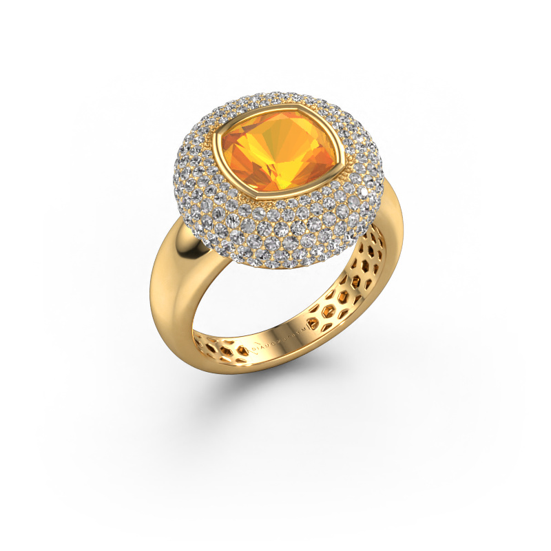 Bild von Ring Keshia 585 Gold Citrin 8 mm