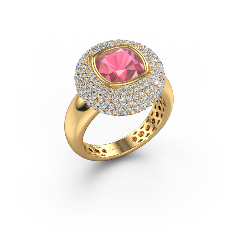 Image of Ring Keshia 585 gold Tourmaline pink 8 mm
