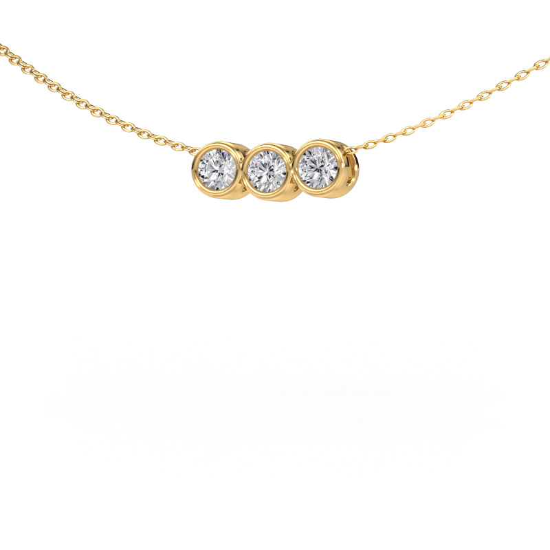 Bild von Kette Kim 3 585 Gold Diamant 0.450 crt