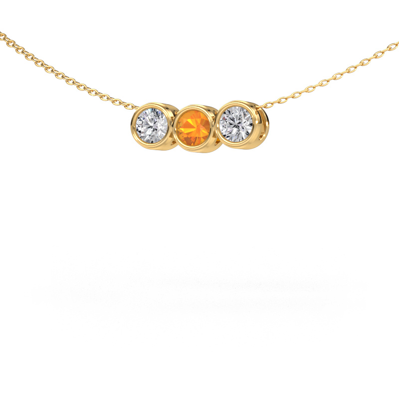 Bild von Kette Kim 3 585 Gold Citrin 4 mm