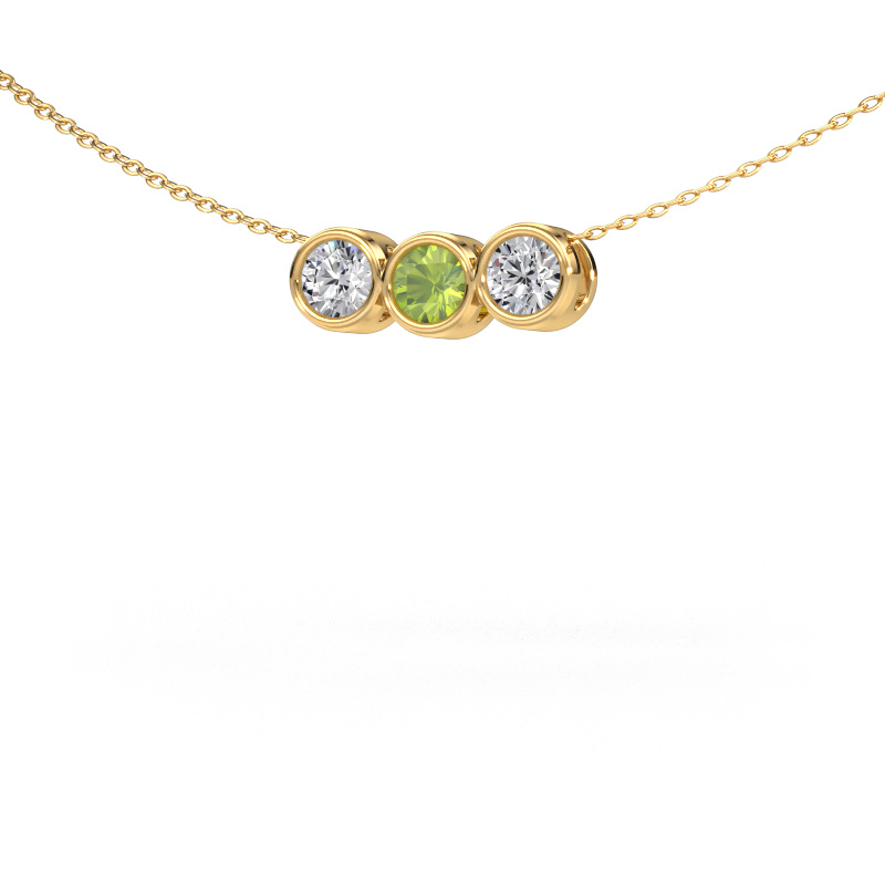Bild von Kette Kim 3 585 Gold Peridot 4 mm