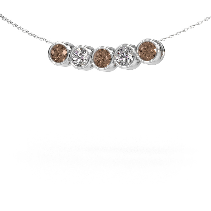 Bild von Kette Kim 5 950 Platin Braun Diamant 1.25 crt