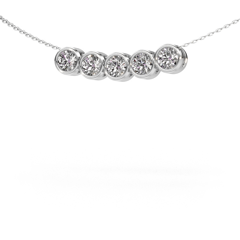 Afbeelding van Ketting Kim 5 950 platina Zirkonia 4 mm