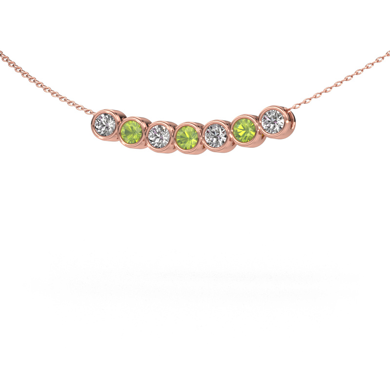 Bild von Kette Kim 7 585 Roségold Peridot 3.4 mm