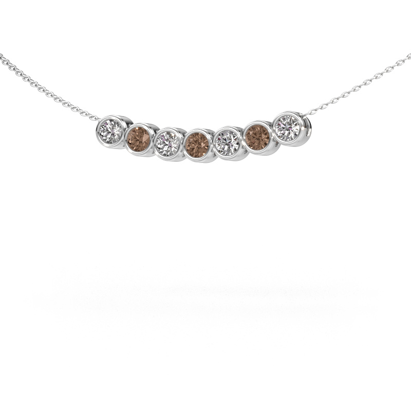 Bild von Kette Kim 7 950 Platin Braun Diamant 1.050 crt