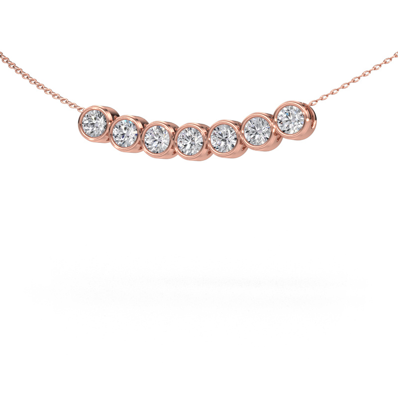 Image de Collier Kim 7 585 or rose Diamant 1.75 crt