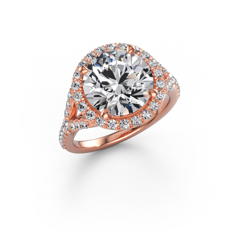 Immagine di Anello di fidanzamento Kimber RND 585 oro rosa Diamante lab grown 4.65 crt