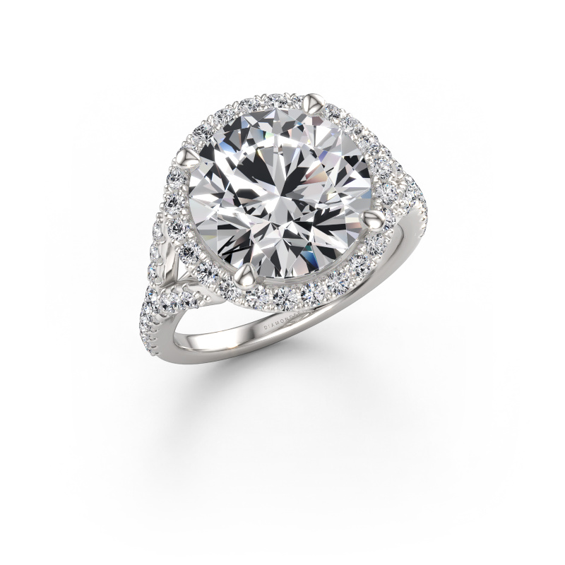Immagine di Anello di fidanzamento Kimber RND 585 oro bianco Diamante lab grown 5.68 crt