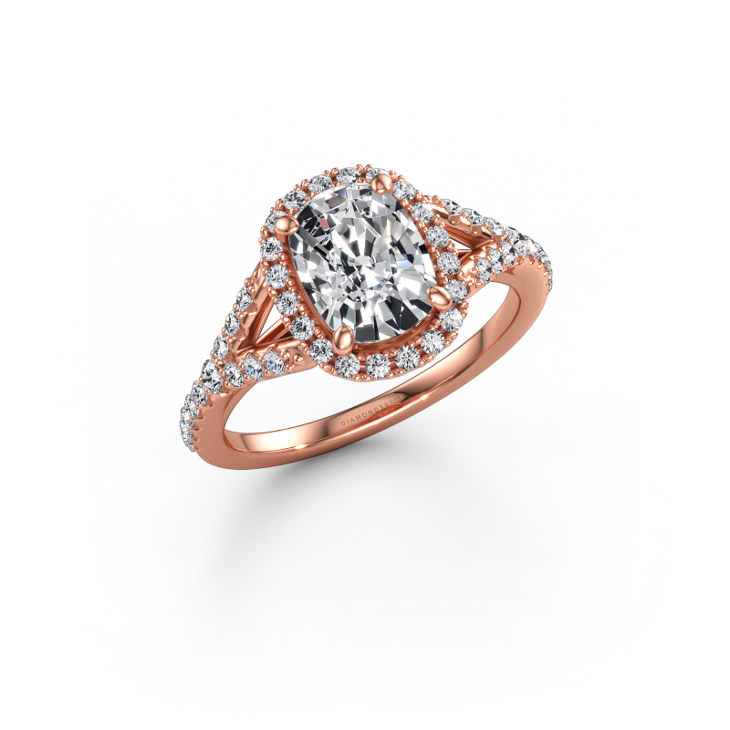 Bild av Förlovningsring Kimber CSH 585 roséguld Labbodlad diamant 1.92 crt