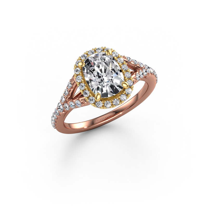 Image of Engagement ring Kimber CSH 585 rose gold Lab-grown diamond 1.92 crt