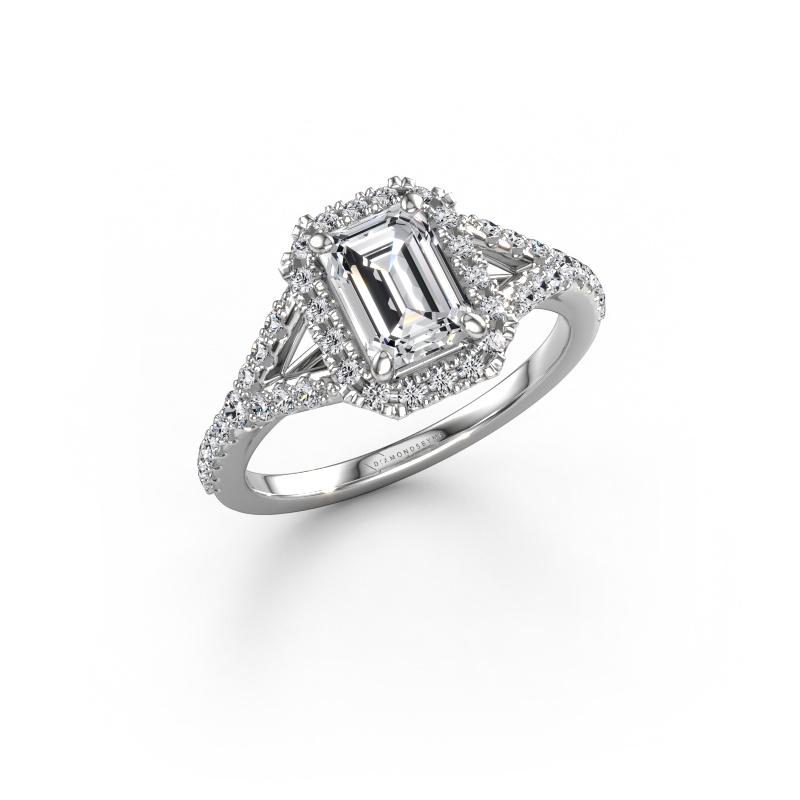 Image of Engagement ring Kimber EME 950 platinum Lab grown diamond 1.555 crt