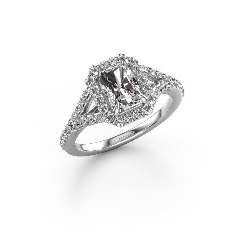 Image of Engagement ring Kimber RAD 950 platinum Diamond 1.405 crt