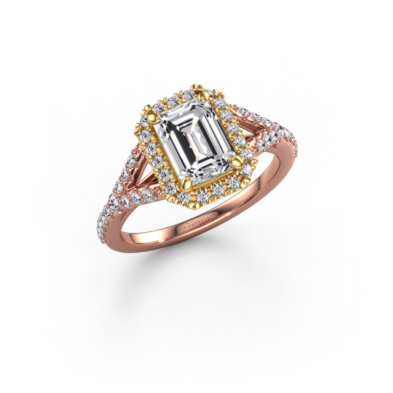 Afbeelding van Verlovingsring Kimber EME 585 rosé goud Diamant 1.905 crt