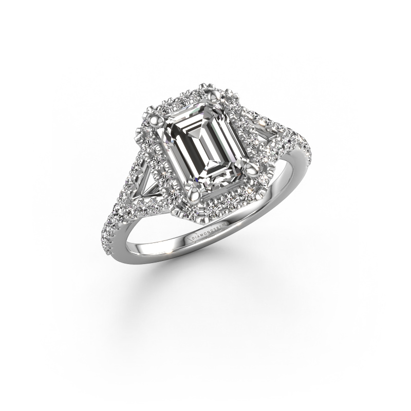 Image of Engagement ring Kimber EME 950 platinum Lab grown diamond 2.236 crt