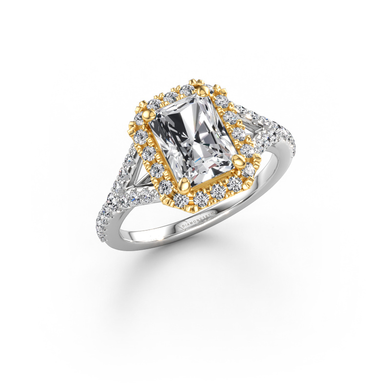 Image de Bague de fiançailles Kimber RAD 585 or blanc Diamant synthétique 2.236 crt