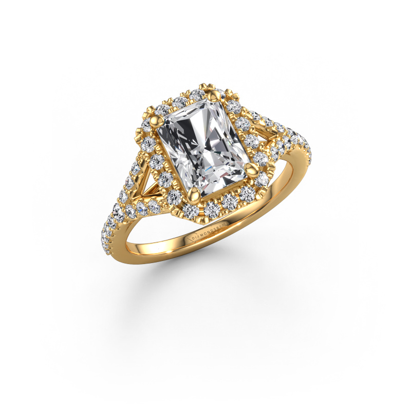 Image de Bague de fiançailles Kimber RAD 585 or jaune Diamant 2.236 crt