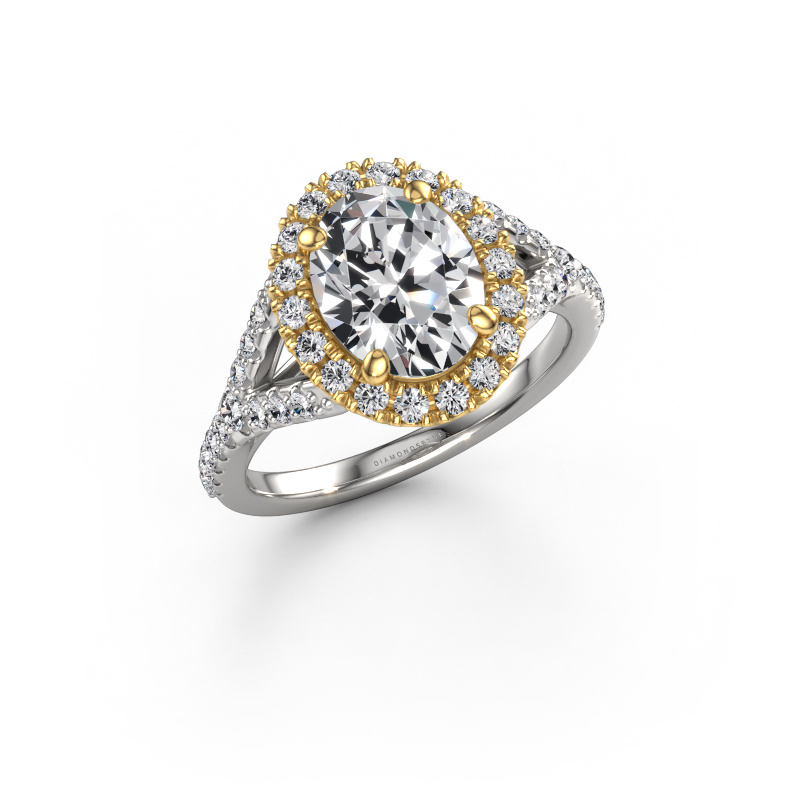 Bild von Verlobungsring Kimber OVL 585 Weißgold Lab-grown Diamant 2.39 crt