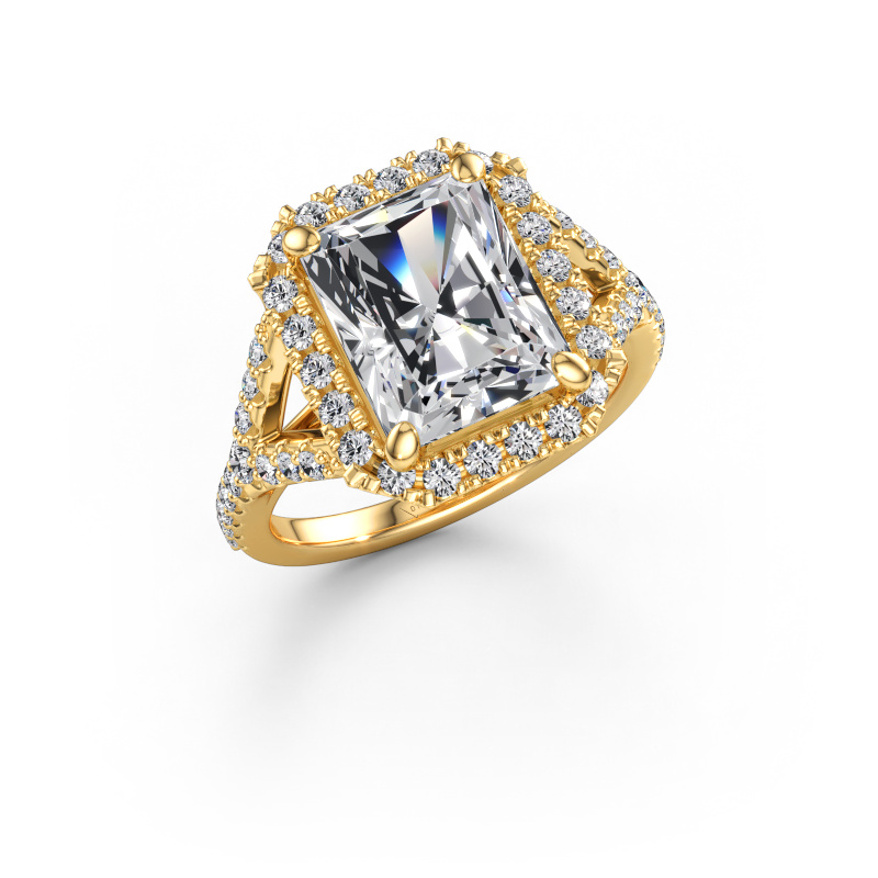 Bild av Förlovningsring Kimber RAD 585 gult guld Labbodlad diamant 4.15 crt