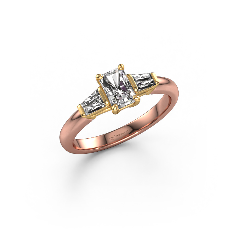 Bild von Verlobungsring Kina RAD 585 Roségold Diamant 0.97 crt