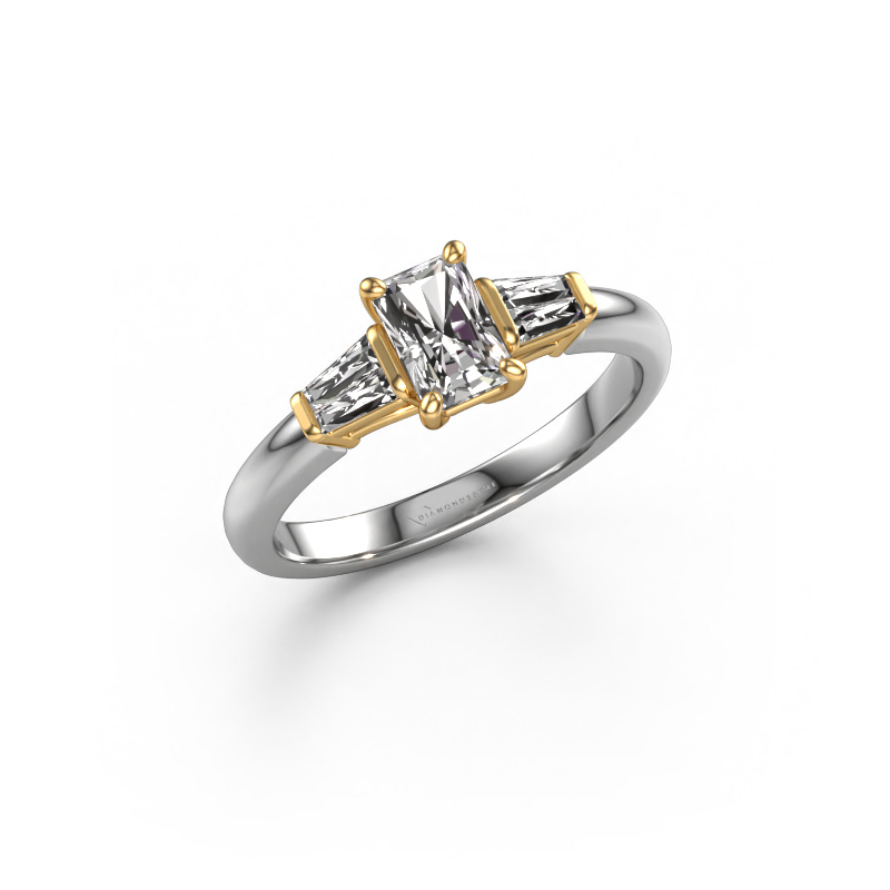 Bild von Verlobungsring Kina RAD 585 Weißgold Diamant 0.97 crt