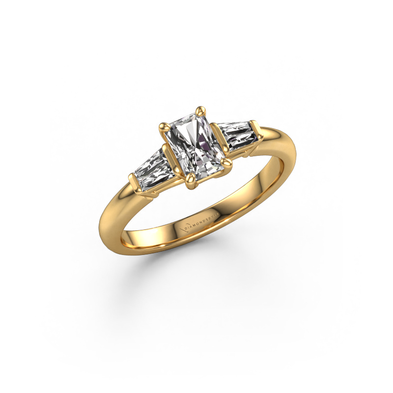 Image of Engagement ring Kina RAD 585 gold Diamond 0.97 crt
