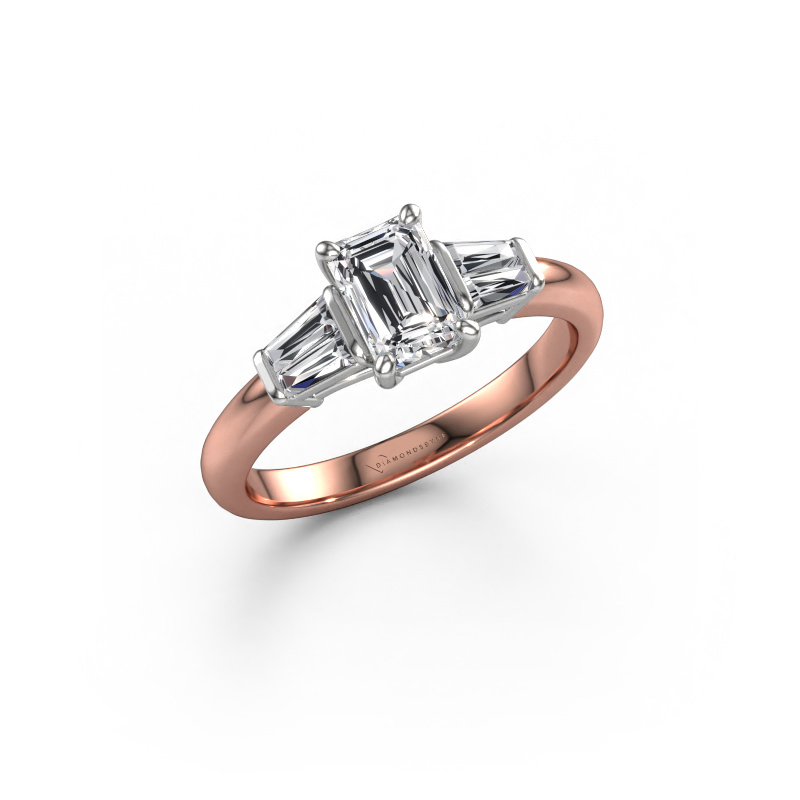 Image of Engagement ring Kina EME 585 rose gold Lab-grown diamond 1.22 crt