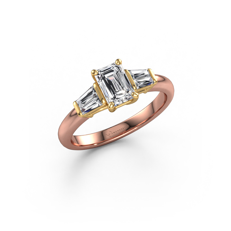 Afbeelding van Verlovingsring Kina EME 585 rosé goud Diamant 1.22 crt