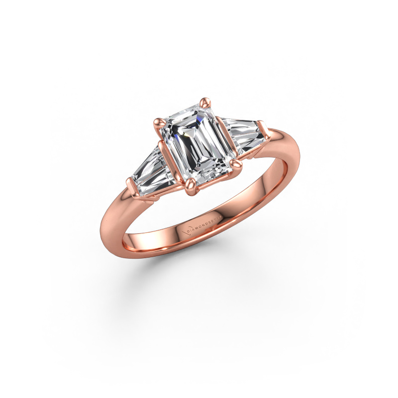 Immagine di Anello di fidanzamento Kina EME 585 oro rosa Diamante lab grown 1.550 crt