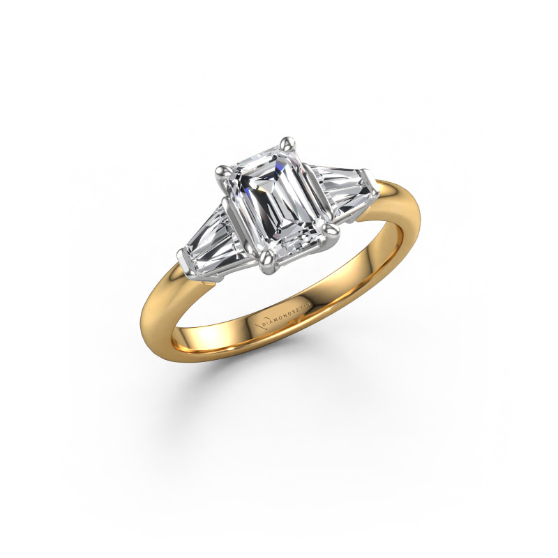 Image of Engagement ring Kina EME 585 gold Lab grown diamond 1.90 crt