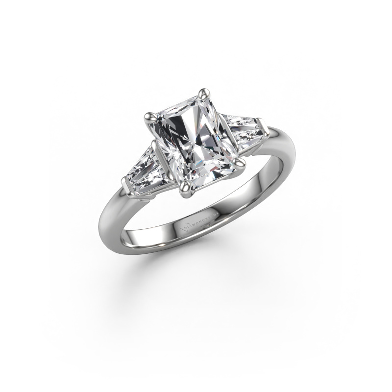 Bild von Verlobungsring Kina RAD 950 Platin Lab-grown Diamant 2.15 crt