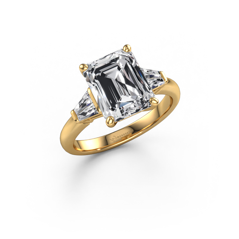 Image de Bague de fiançailles Kina EME 585 or jaune Diamant synthétique 3.90 crt