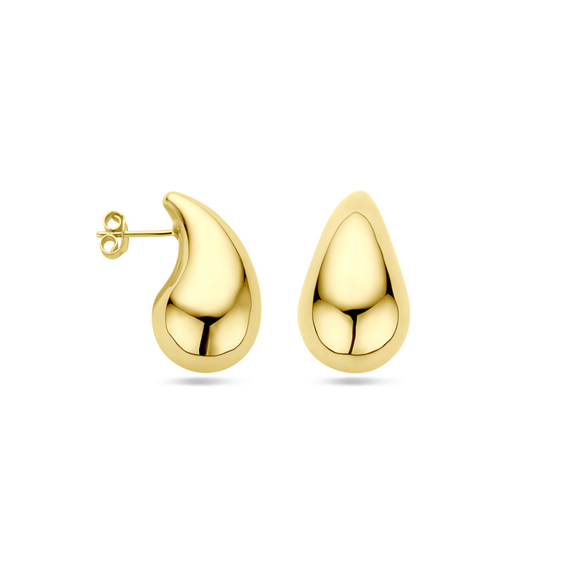 Image de Clous d'oreilles Kinny 25mm 585 or jaune