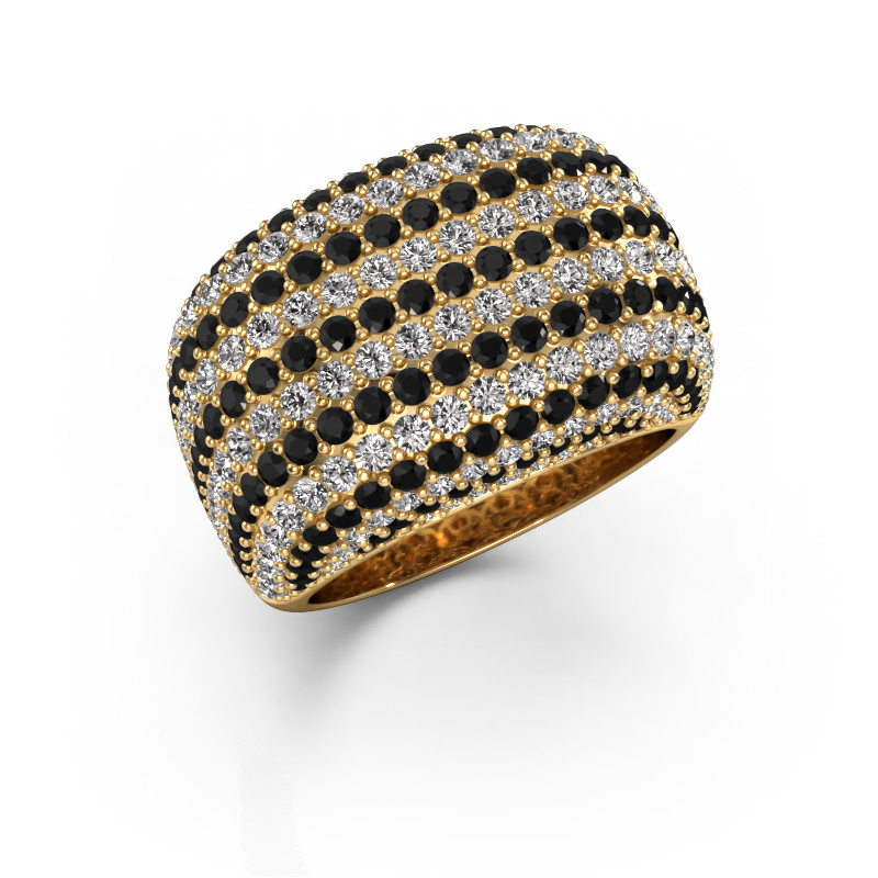 Bild von Ring kira 585 Gold Schwarz Diamant 4.252 crt