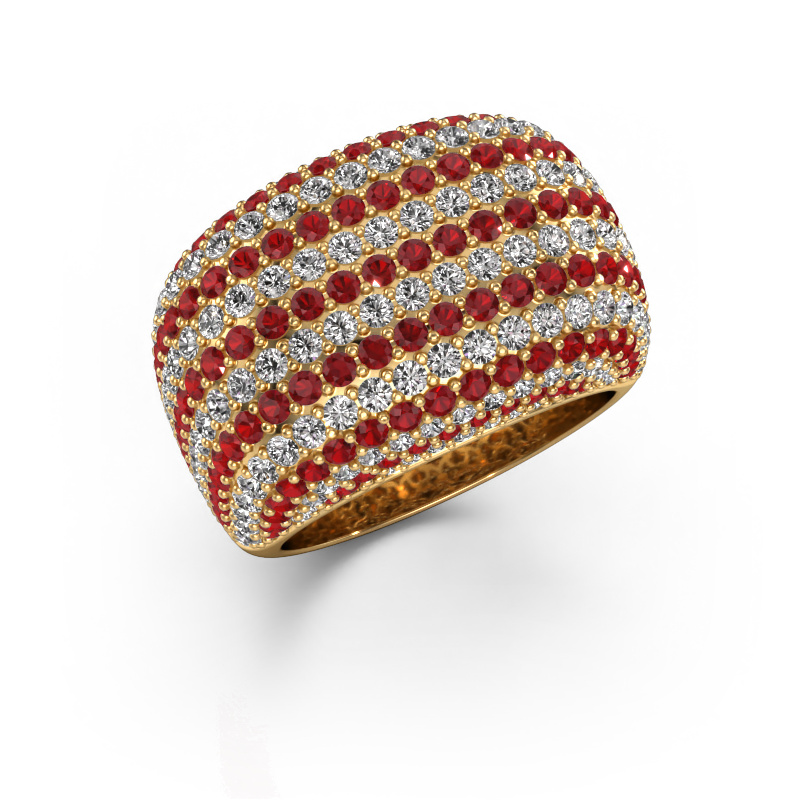 Image of Ring kira 585 gold Ruby 1 mm