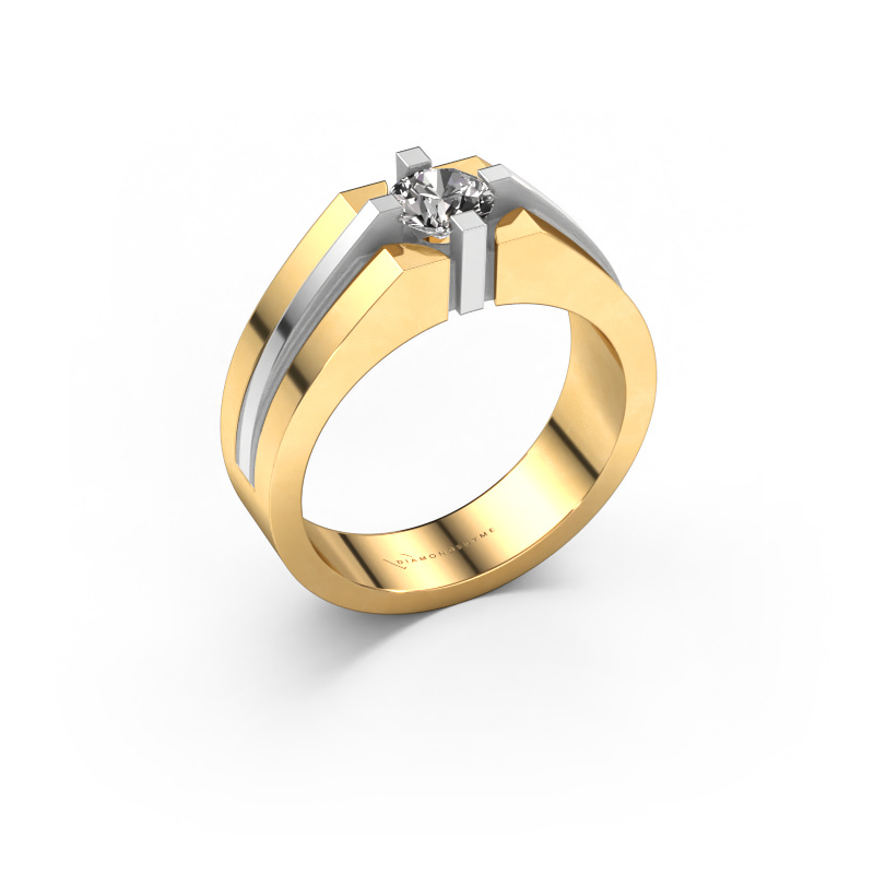 Image of Men's ring Kiro 585 gold Diamond 0.60 crt