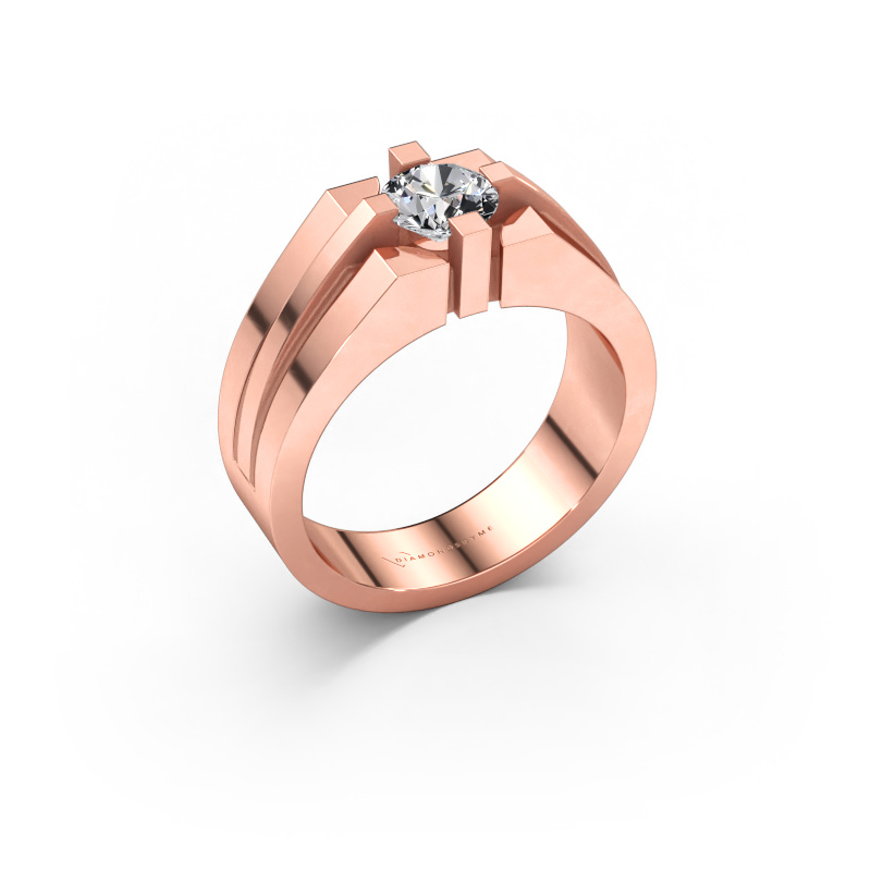 Immagine di Anello da uomo Kiro 585 oro rosa Diamante 1.00 crt