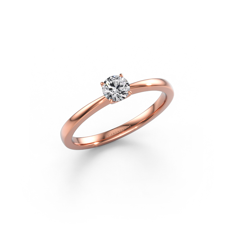 Bild von Verlobungsring Kitty 585 Roségold Diamant 0.30 crt