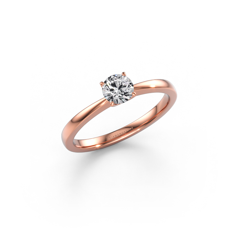 Image of Engagement ring Kitty 585 rose gold Lab-grown diamond 0.40 crt