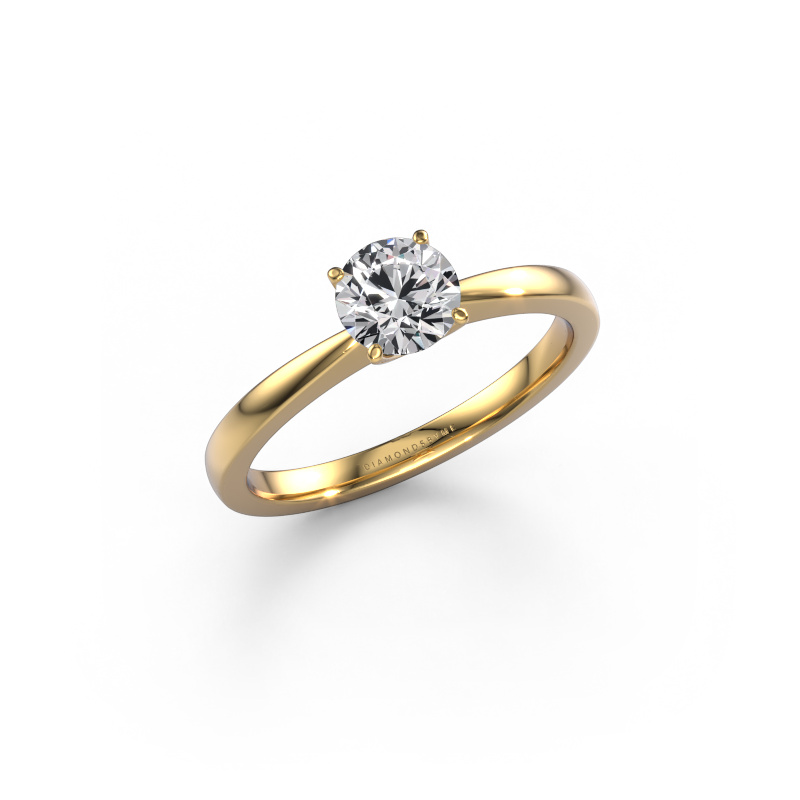 Image of Engagement ring Kitty 585 gold Lab grown diamond 0.60 crt