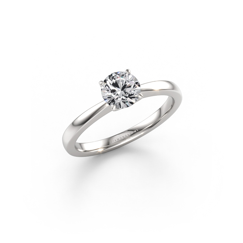 Image of Engagement ring Kitty 950 platinum Diamond 0.70 crt
