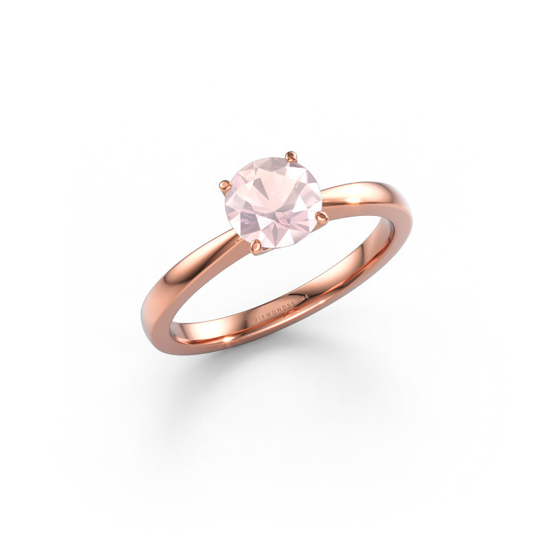 Bild von Verlobungsring Kitty 585 Roségold Morganit Champagner 6.2 mm