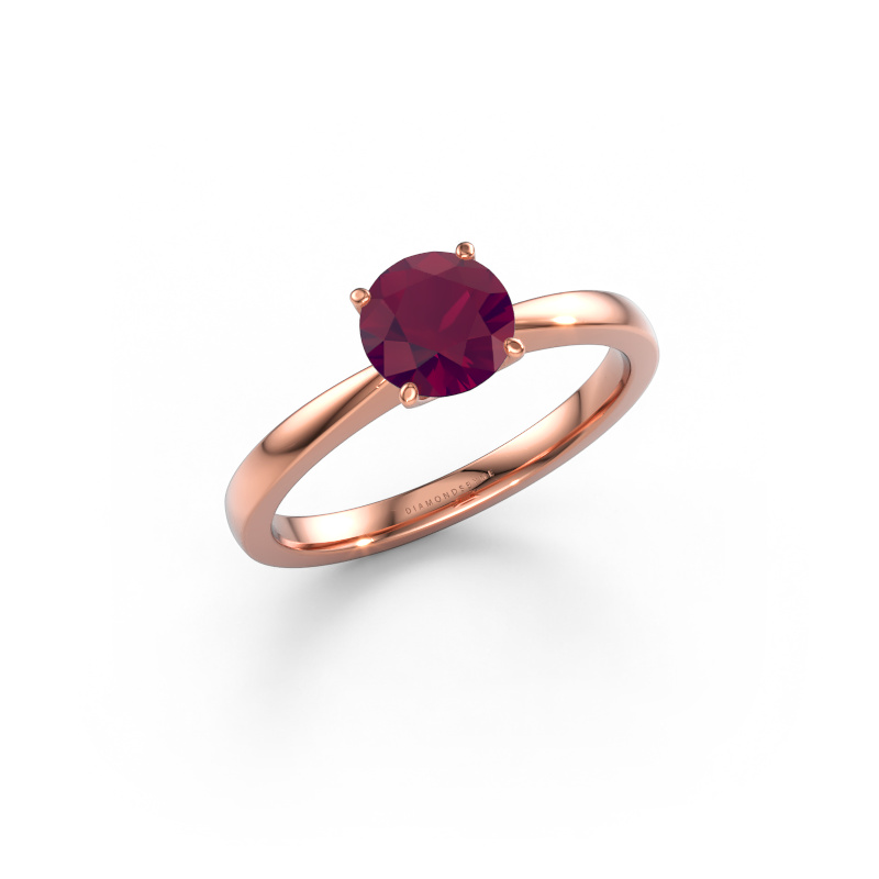 Image de Bague de fiançailles Kitty 585 or rose Rhodolite 6.2 mm