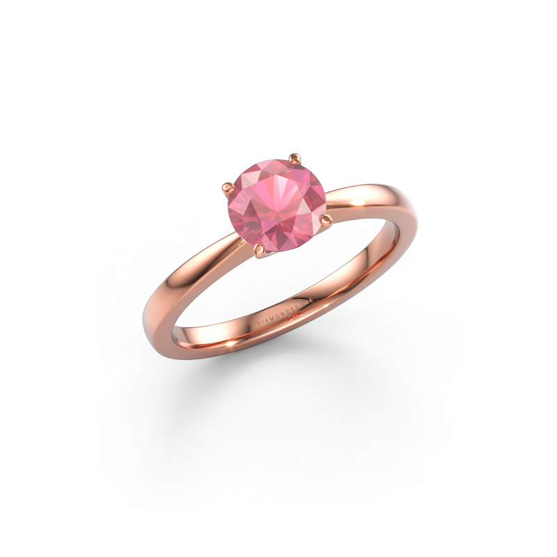 Bild von Verlobungsring Kitty 585 Roségold Turmalin rosa 6.2 mm