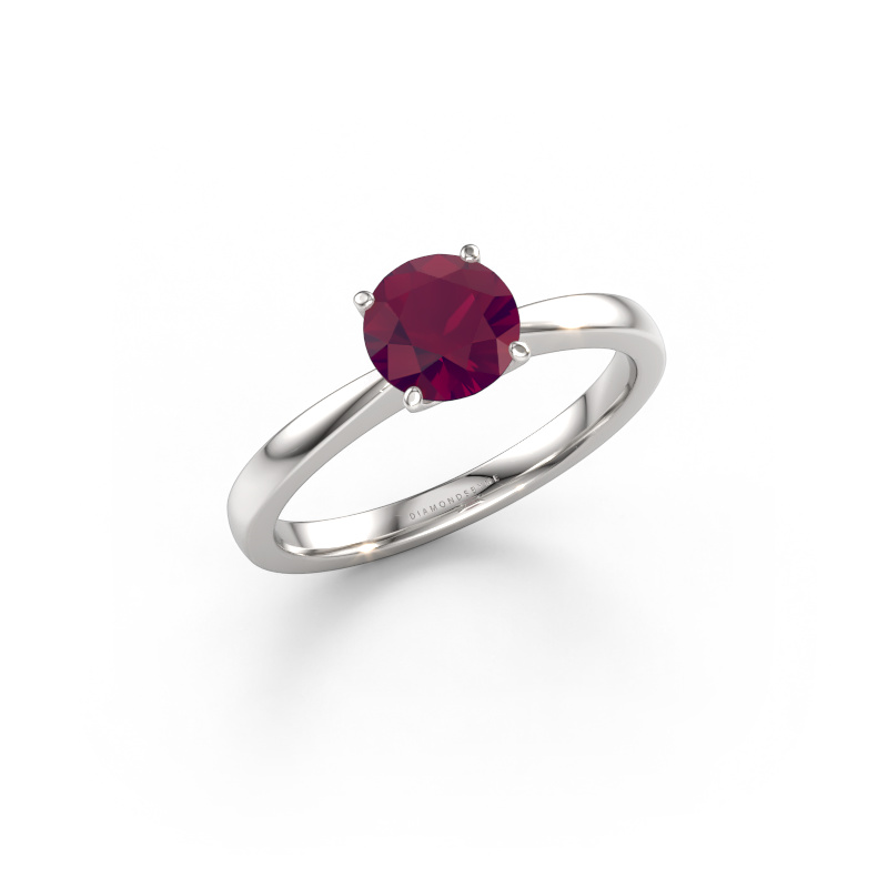 Bild von Verlobungsring Kitty 950 Platin Rhodolit 6.2 mm